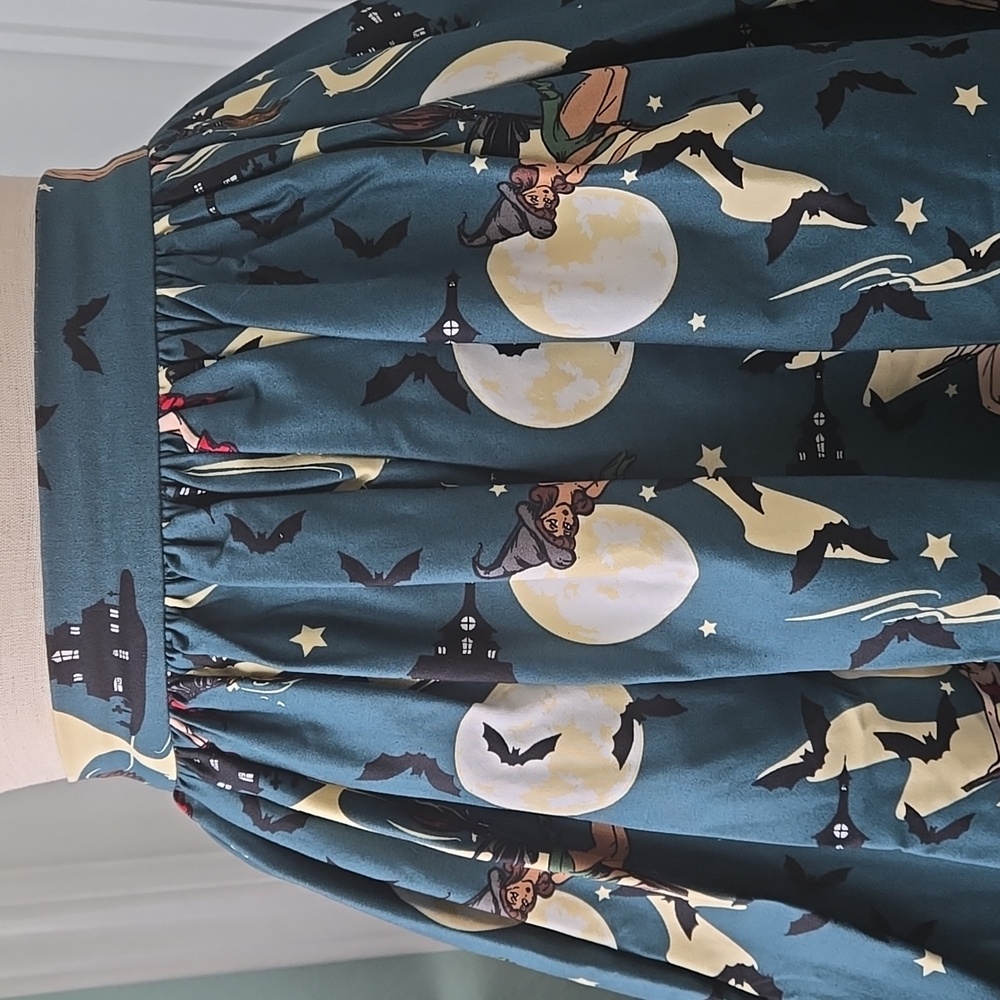 Collectif Jasmine Witches Swing Skirt, NWT, UK 8 - Picture 4 of 17